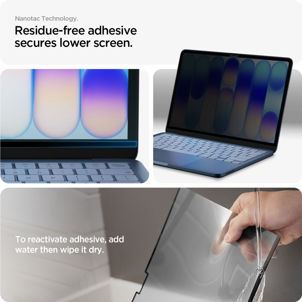 Privacy Plastic Screen Protector Spigen Safe View Magnetic for Apple MacBook Neo 13inch AFL11670 _6