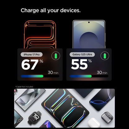 Wall Charger Spigen EE301EU Essential, 30W, 3A, 1 x USB-C, Natural Titanium ACH10448 _2