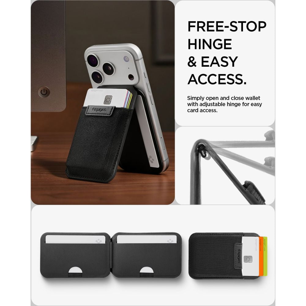 Magnetic Wallet Spigen Slim Fold Tripod S314-4, Black AFA11591 _9