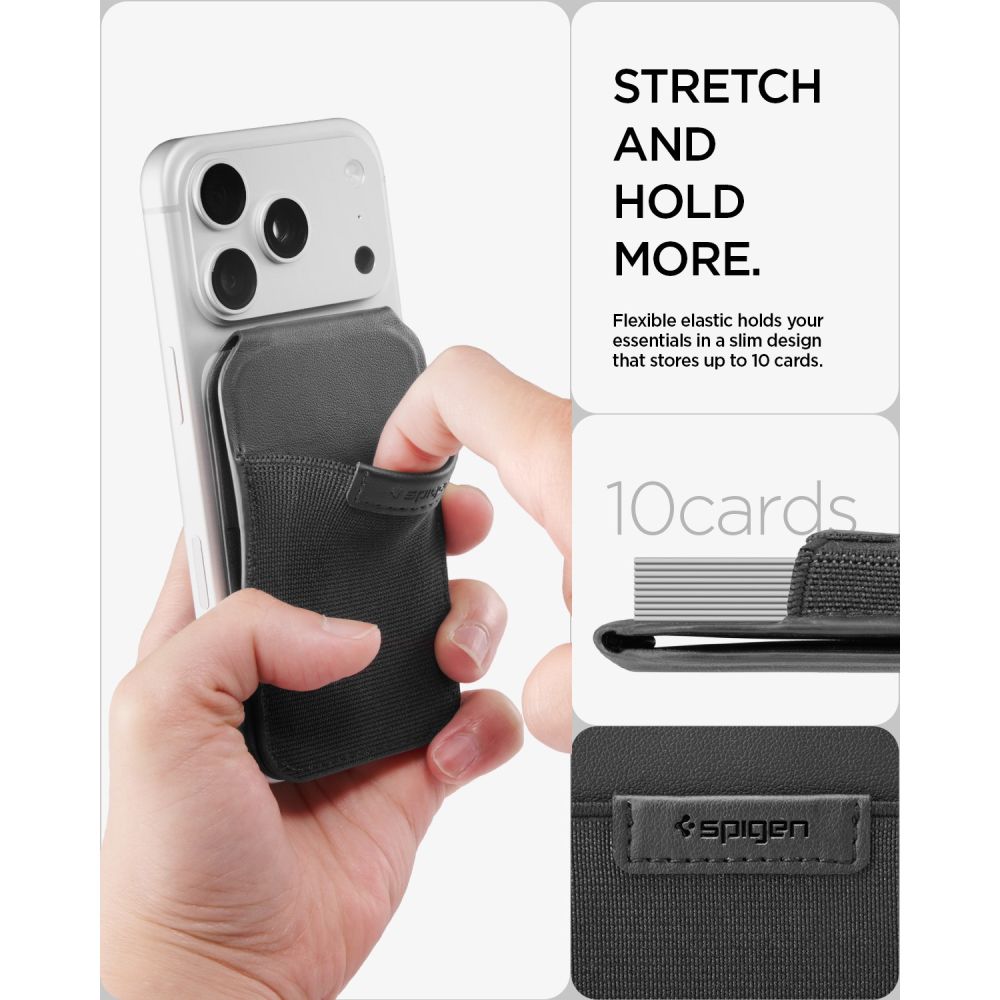Magnetic Wallet Spigen Slim Fold Tripod S314-4, Black AFA11591 _11