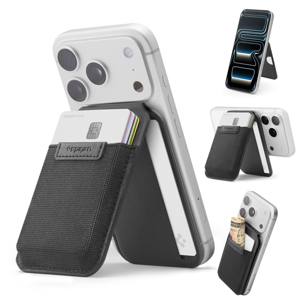 Magnetic Wallet Spigen Slim Fold Tripod S314-4, Black AFA11591 _6