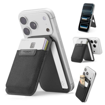 Magnetic Wallet Spigen Slim Fold Tripod S314-4, Black AFA11591 _6