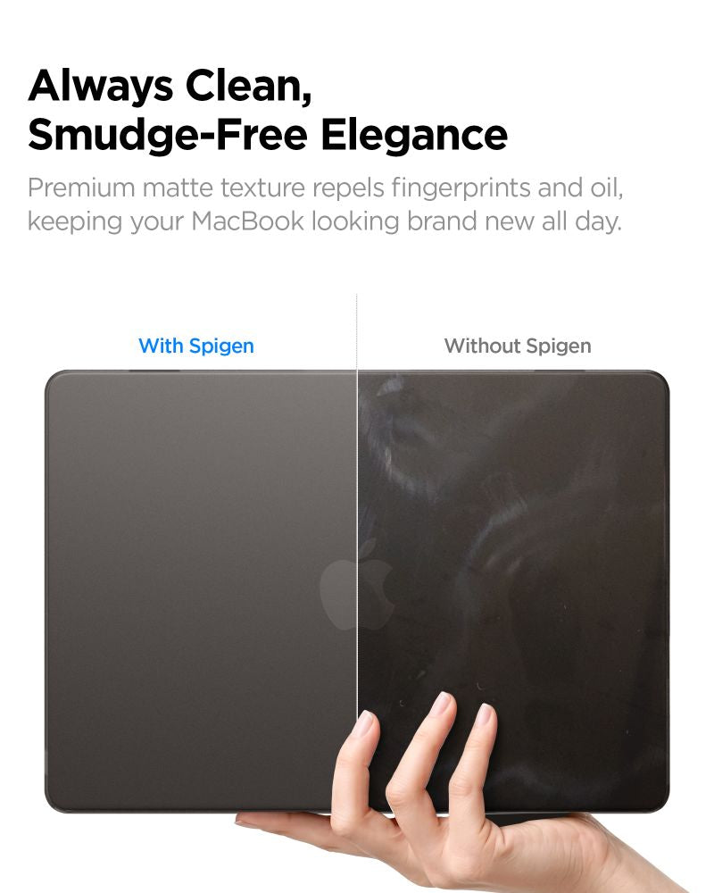 Case Spigen Airskin for Apple MacBook Air 13inch (2026) / (2025) / (2024) / (2022), Frost Black ACS11531 _6