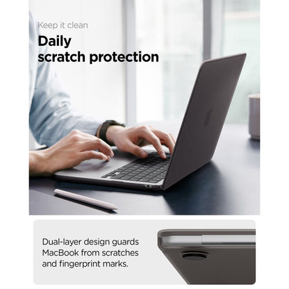 Case Spigen Airskin for Apple MacBook Air 13inch (2026) / (2025) / (2024) / (2022), Frost Black ACS11531 _8