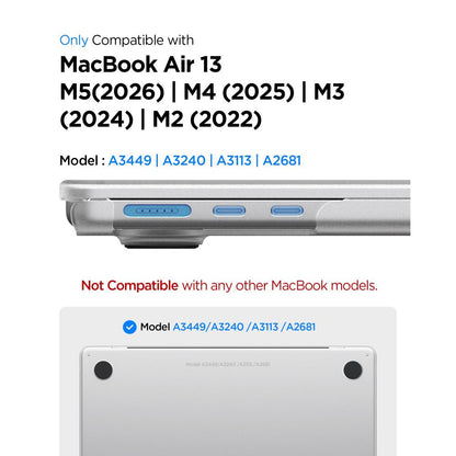 Case Spigen Airskin for Apple MacBook Air 13inch (2026) / (2025) / (2024) / (2022), Frost Clear ACS11530 _5