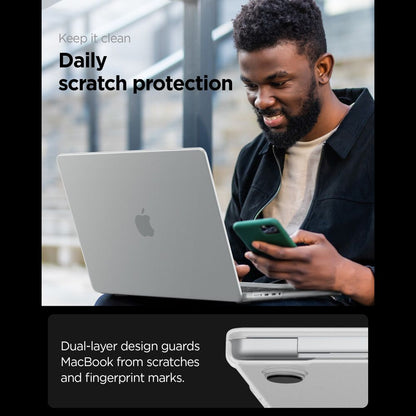 Case Spigen Airskin for Apple MacBook Pro 16inch (2026) / (2024) / (2023) / (2021), Frost Clear ACS11526 _8