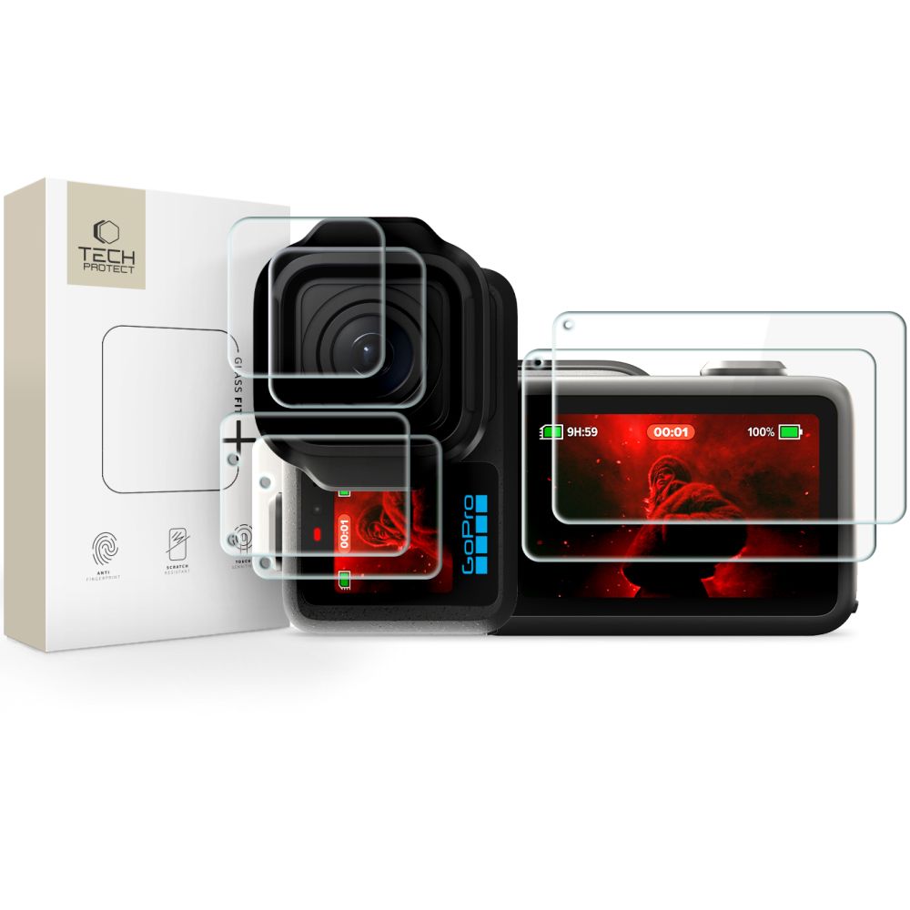 Tech-Protect Glass Fit+ 2-Set Glass + Film for GoPro Mission 1 / Pro_0