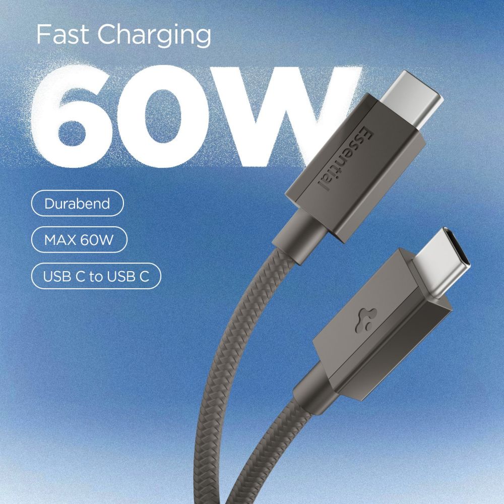 Spigen Essential EB6015CC USB-C Cable 60W 150 cm - Dark Gray_1
