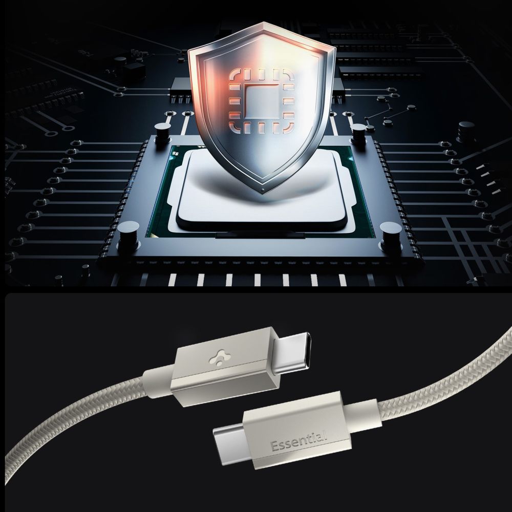 Spigen Essential EB6015CC USB-C Cable 60W 150 cm - Titanium_3