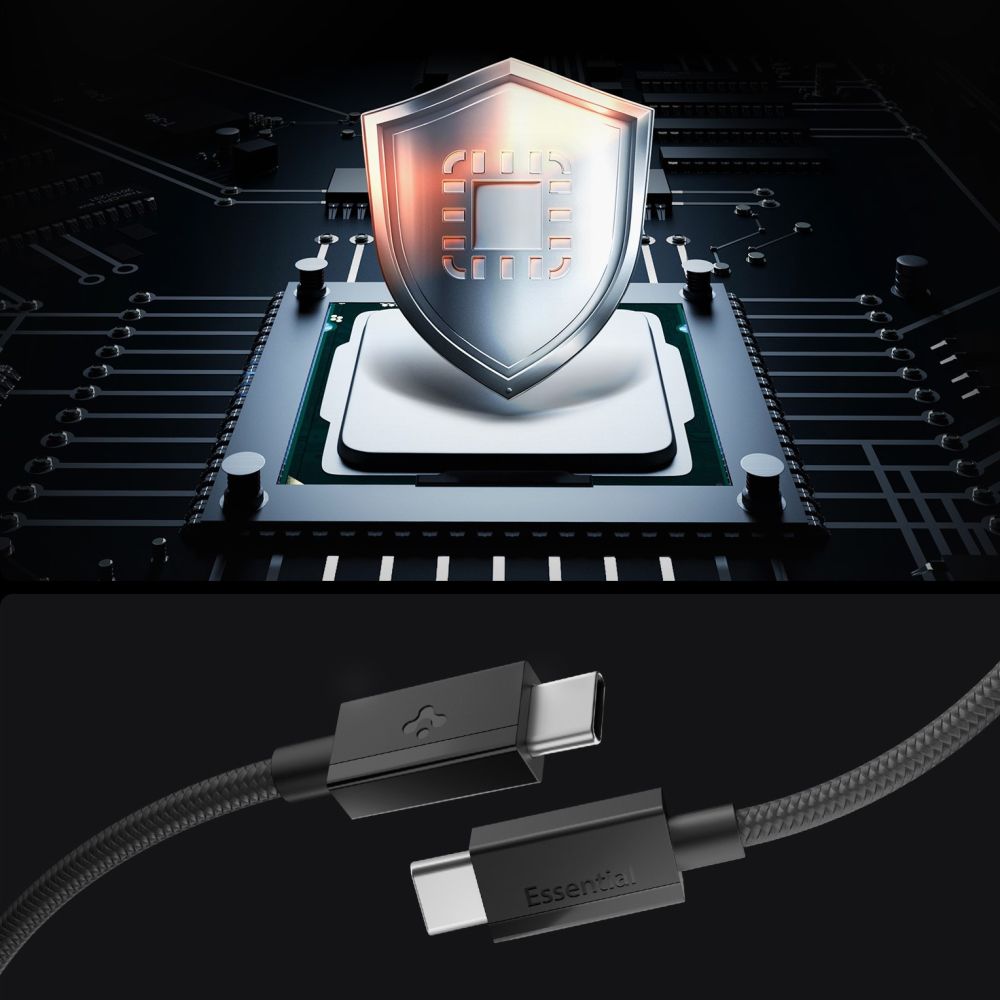 Spigen Essential EB6015CC USB-C Cable 60W 150 cm - Black_3