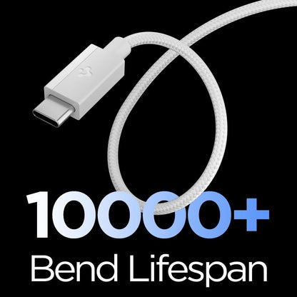 USB-C to USB-C Cable Spigen EB6015CC, 60W, 3A, 1.5m, White ACA10416 _2