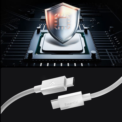 USB-C to USB-C Cable Spigen EB6015CC, 60W, 3A, 1.5m, White ACA10416 _3
