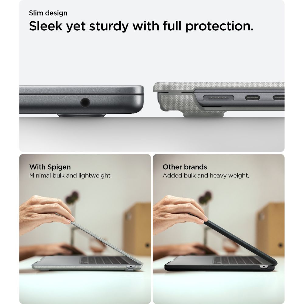 Spigen Urban Fit Case for MacBook Air 15" 2023 / 2024 / 2025 / 2026 - Gray_7