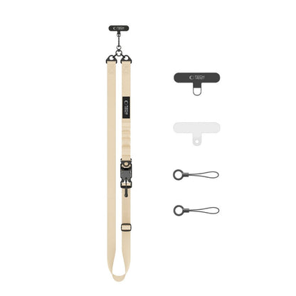 Tech-Protect C9S Rope Crossbody Phone Lanyard - Beige_1
