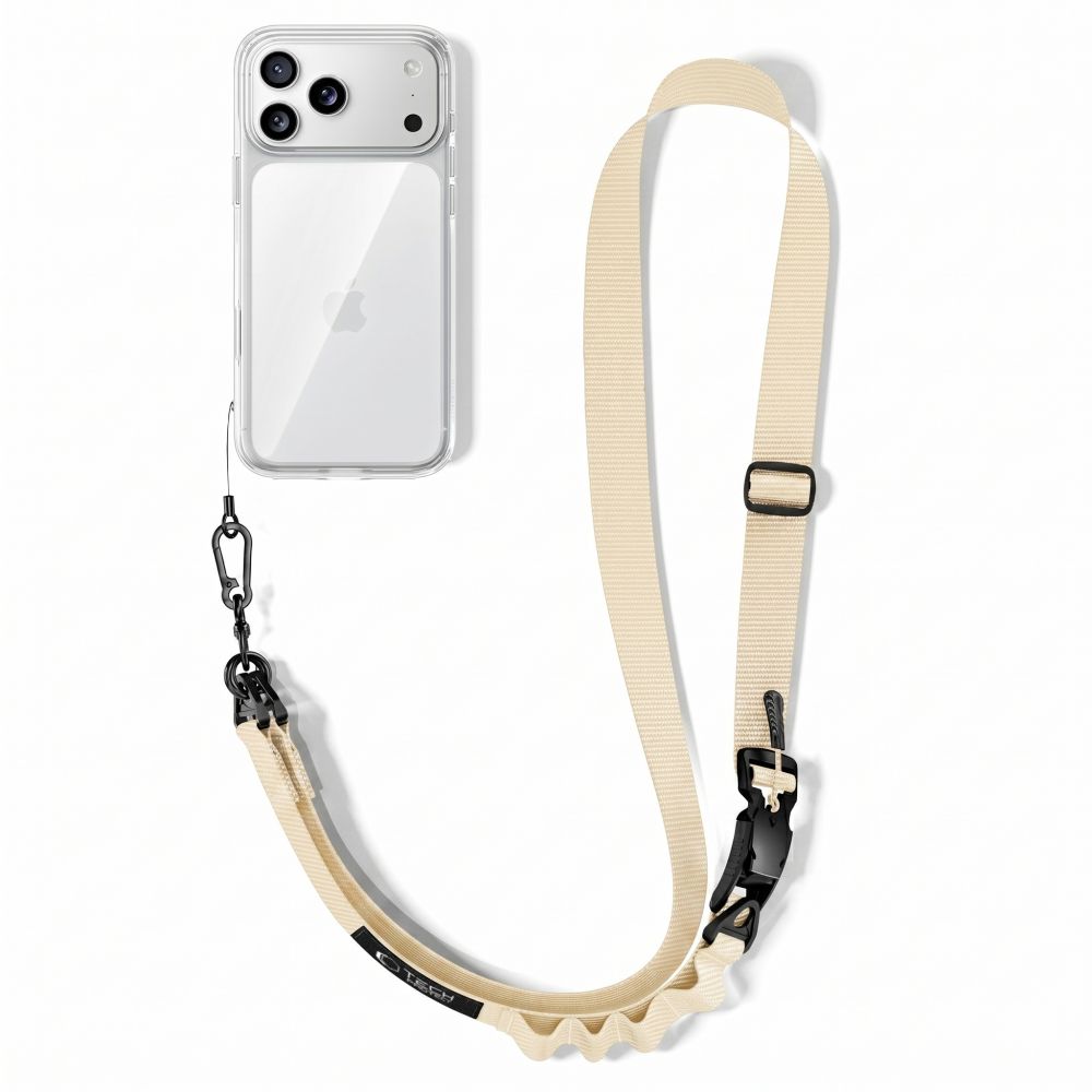 Tech-Protect C9S Rope Crossbody Phone Lanyard - Beige_3