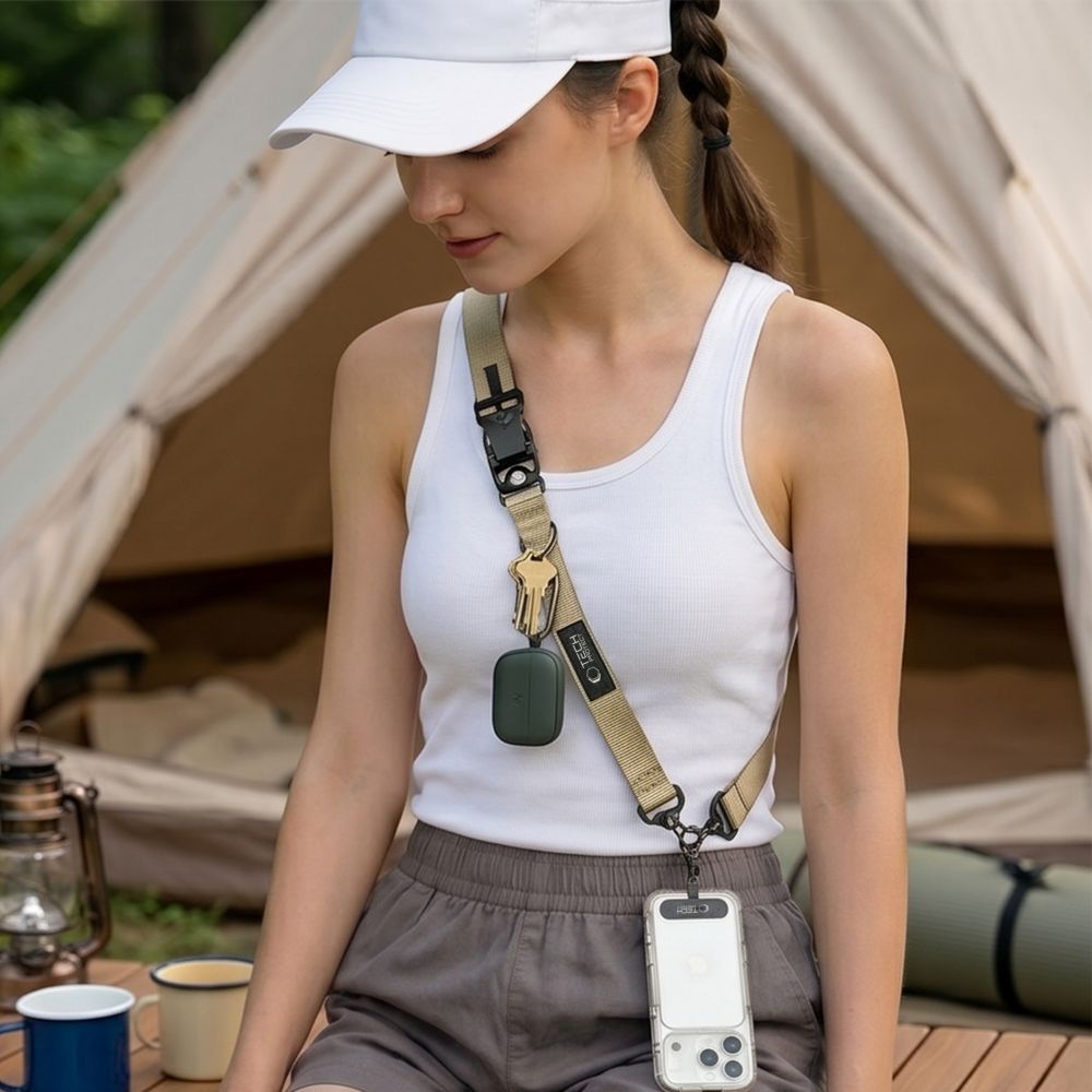 Tech-Protect C9S Rope Crossbody Phone Lanyard - Beige_5