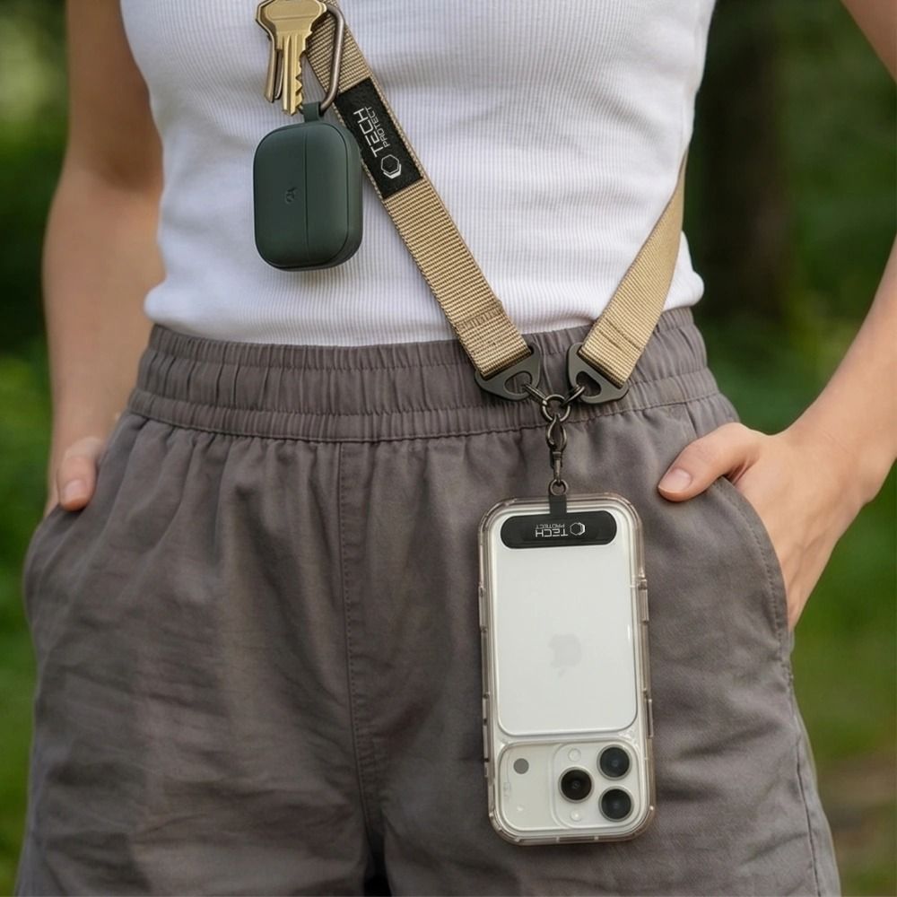 Tech-Protect C9S Rope Crossbody Phone Lanyard - Beige_6