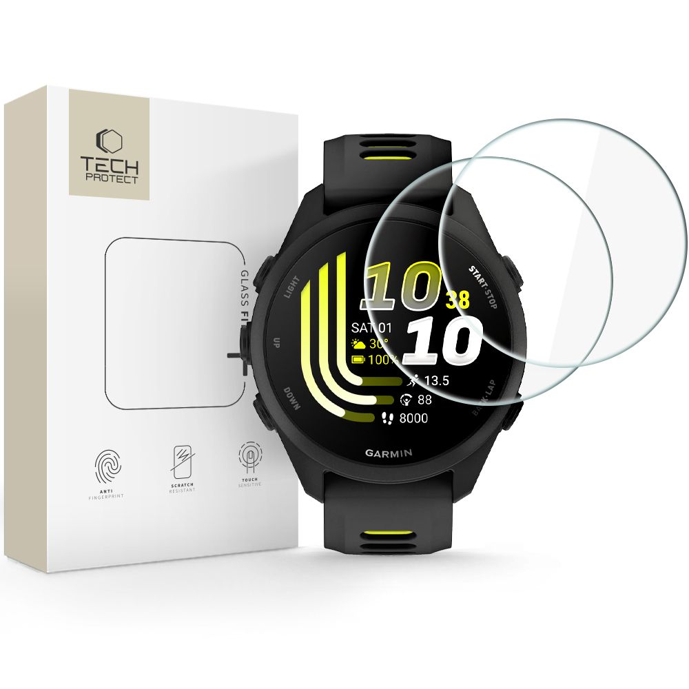 Szkło hartowane Tech-Protect Glass Fit+ 2-Pack na Garmin Forerunner 70 / 170_0