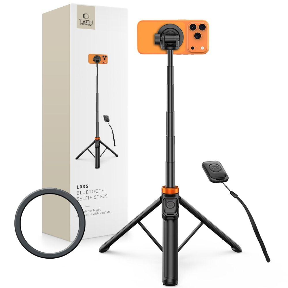 Selfie stick Tech-Protect L03S MagSafe Bluetooth Selfie Stick Tripod - czarny_0