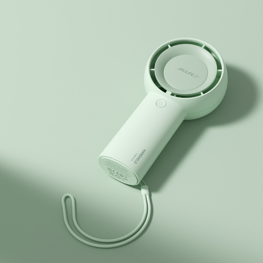 Jisulife Handheld Fan 5 Plus 4000mAh Mini Blower Portable Fan - Green_2