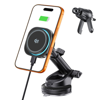 Tech-Protect V20 MagSafe Car Holder for Windshield/Air Vent/Dashboard 25W QI2.2 - Black_1