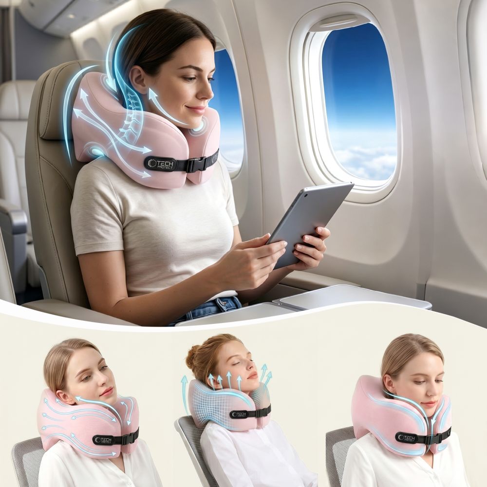 Tech-Protect ComfortRest Travel Pillow - Pink_3