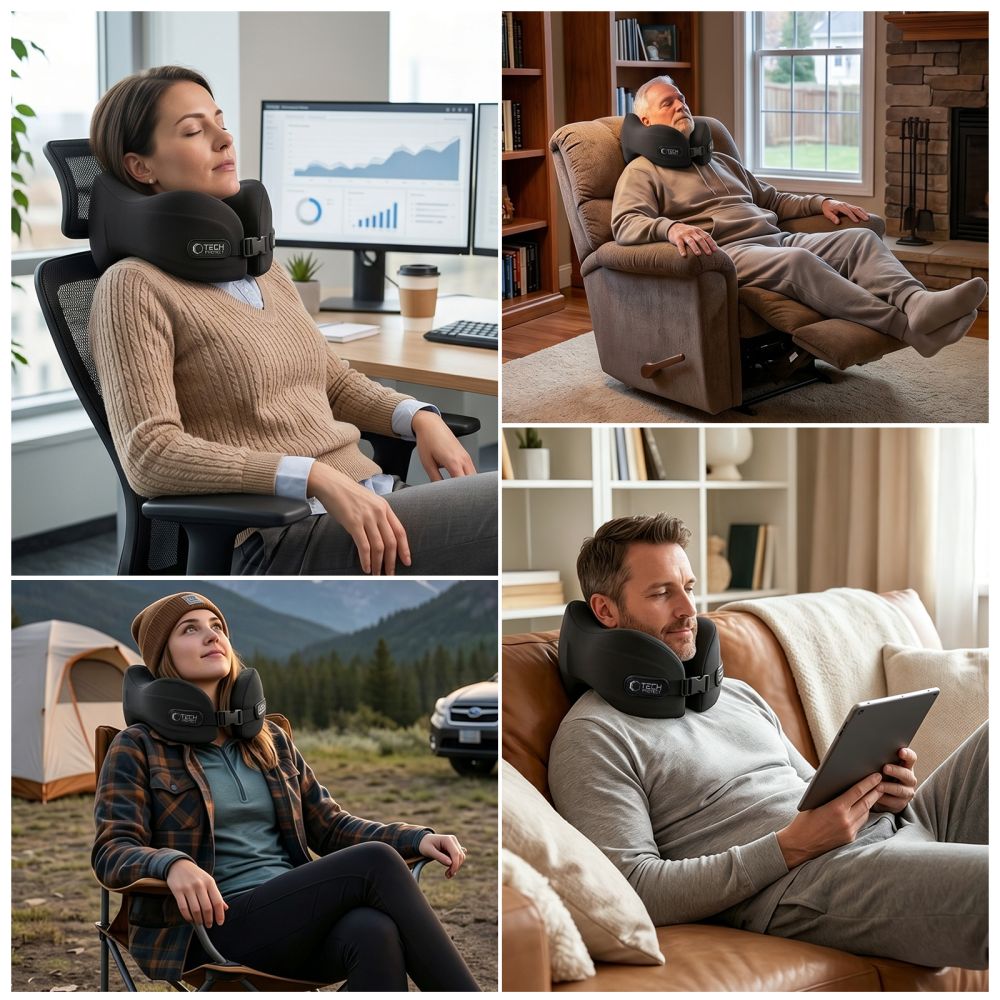 Tech-Protect ComfortRest Travel Pillow - Black_5