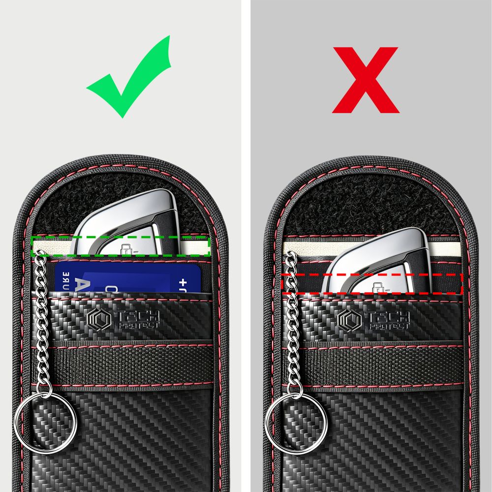 Tech-Protect KLR100 RFID anti-theft case - black and red_2