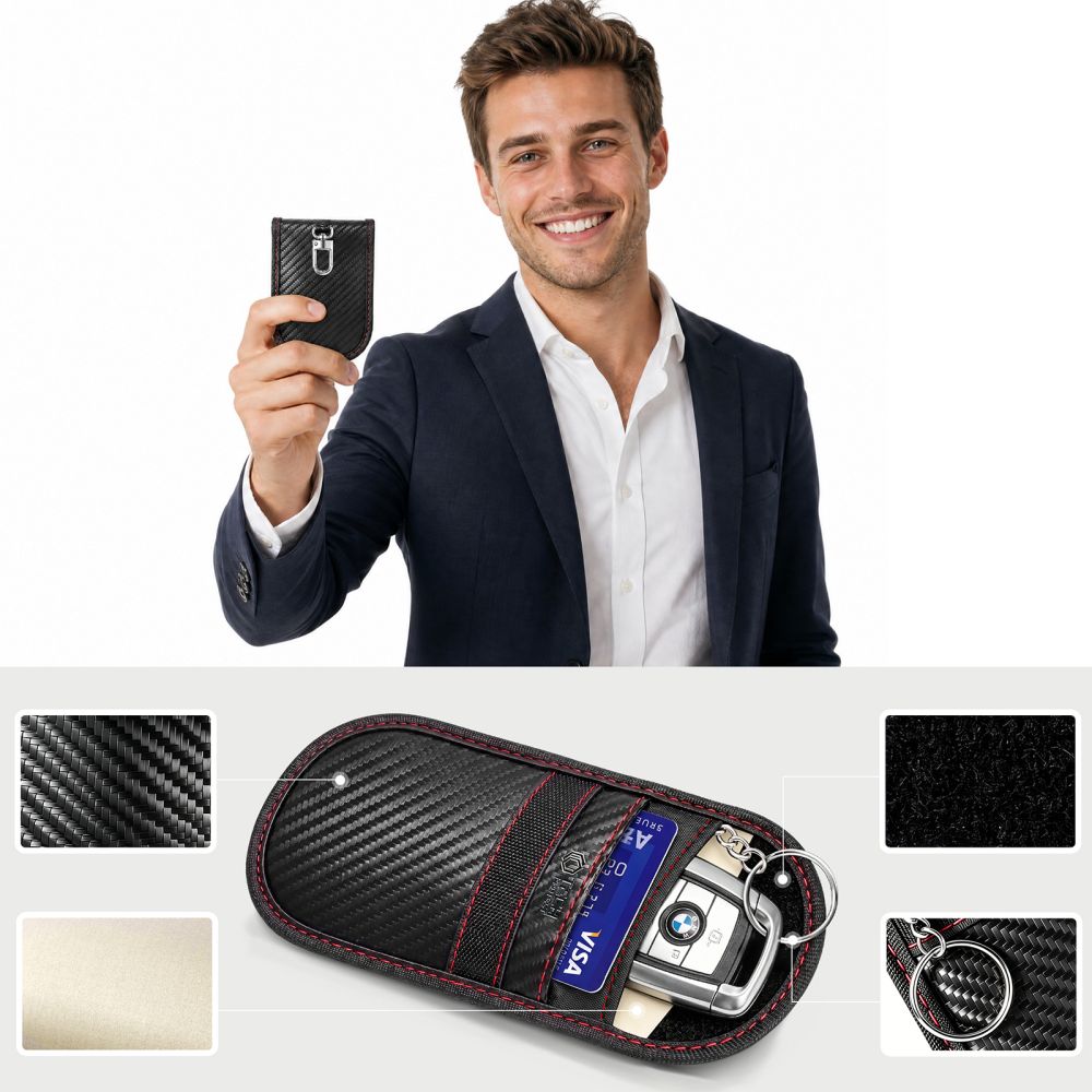 Tech-Protect KLR100 RFID anti-theft case - black and red_3