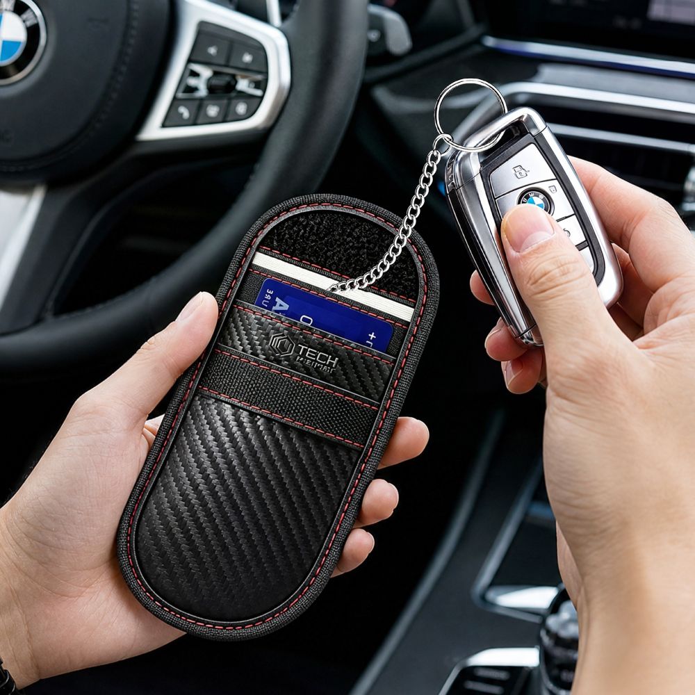 Tech-Protect KLR100 RFID anti-theft case - black and red_4