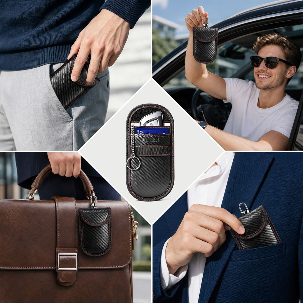 Tech-Protect KLR100 RFID anti-theft case - black and red_5