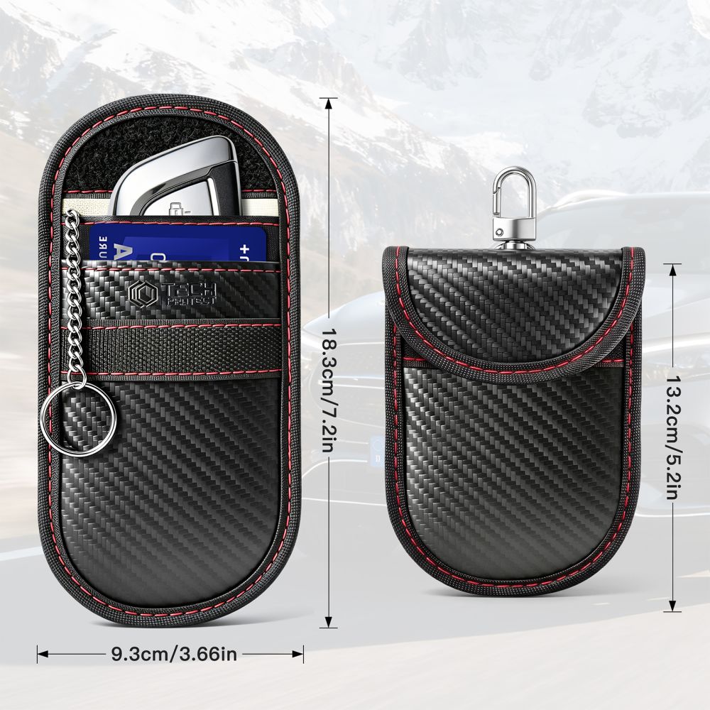 Tech-Protect KLR100 RFID anti-theft case - black and red_6