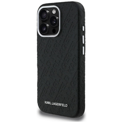 Karl Lagerfeld FW Stamped Karl MagSafe Case for iPhone 16 Pro - Black_1