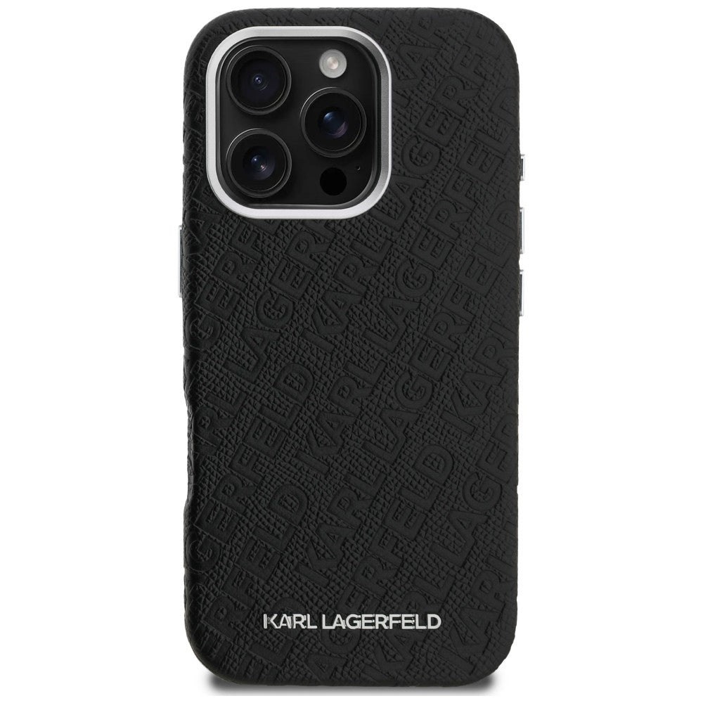 Karl Lagerfeld FW Stamped Karl MagSafe Case for iPhone 16 Pro - Black_2