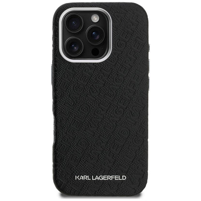 Karl Lagerfeld FW Stamped Karl MagSafe Case for iPhone 16 Pro - Black_2