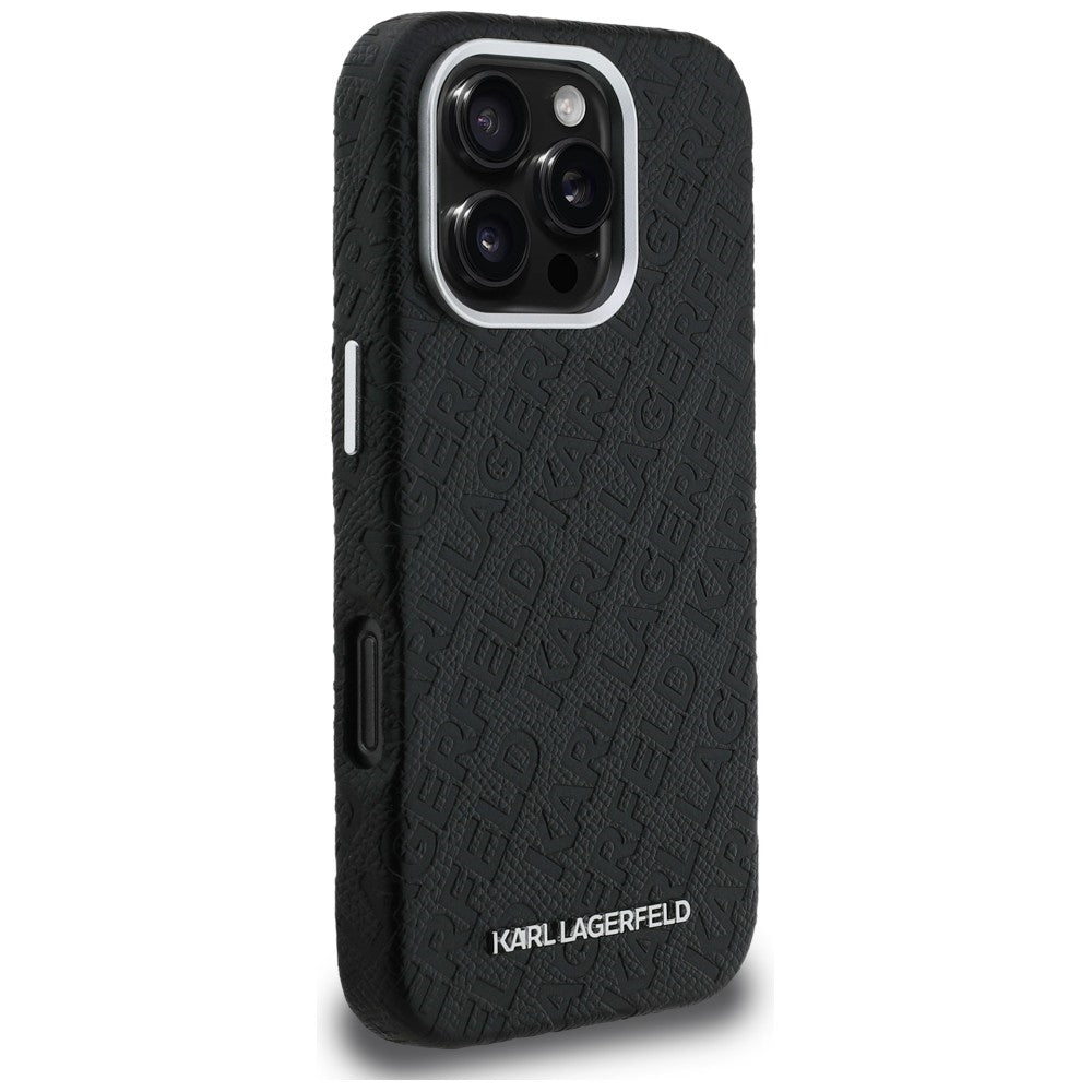 Karl Lagerfeld FW Stamped Karl MagSafe Case for iPhone 16 Pro - Black_3