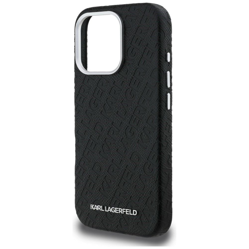 Karl Lagerfeld FW Stamped Karl MagSafe Case for iPhone 16 Pro - Black_5