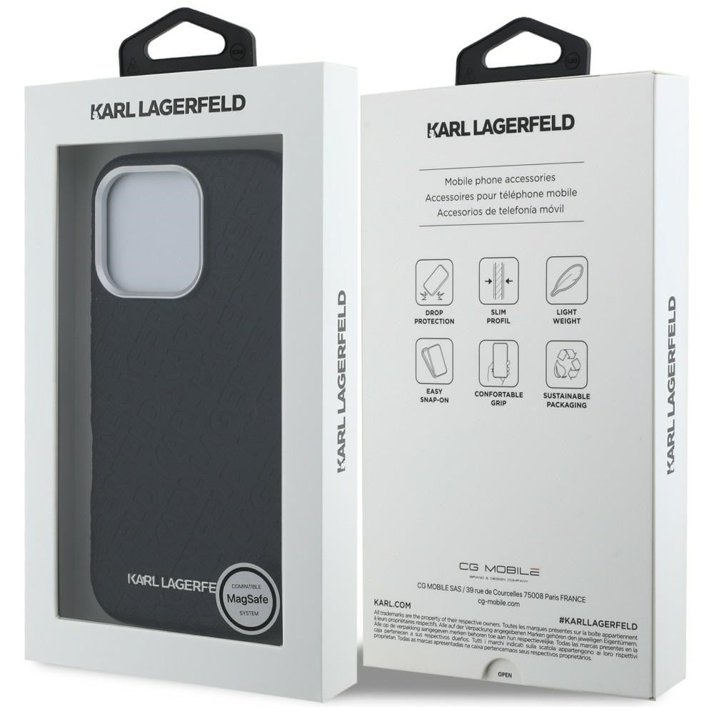 Karl Lagerfeld FW Stamped Karl MagSafe Case for iPhone 16 Pro - Black_7
