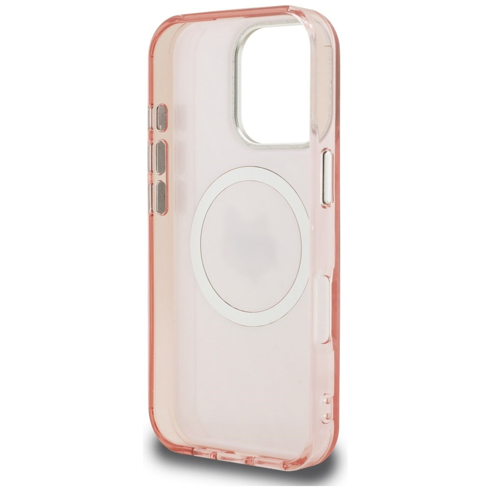 Karl Lagerfeld IML Choupette Head Logo MagSafe Case for iPhone 16 Pro - Pink_6