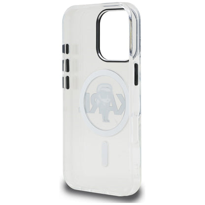 Karl Lagerfeld IML Karl Sketch Logo MagSafe Case for iPhone 16 Pro - Clear_6