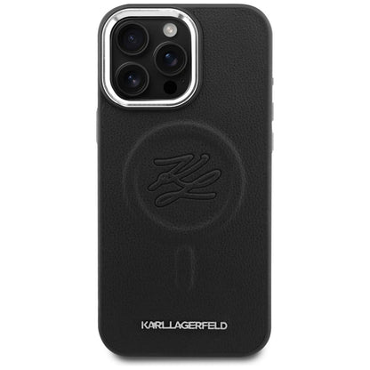 Karl Lagerfeld Embossed Ring Initials MagSafe Case for Samsung Galaxy S26 - Black_2