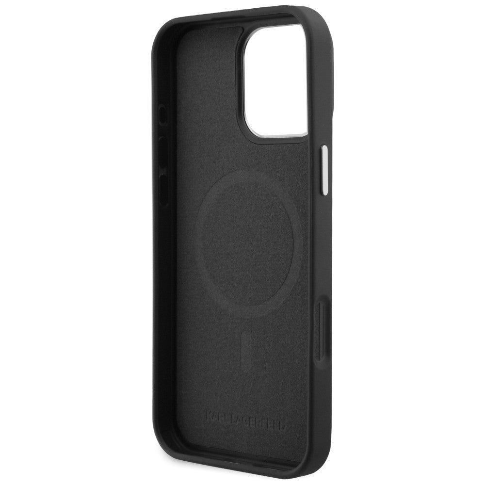 Karl Lagerfeld Embossed Ring Initials MagSafe Case for Samsung Galaxy S26 - Black_6