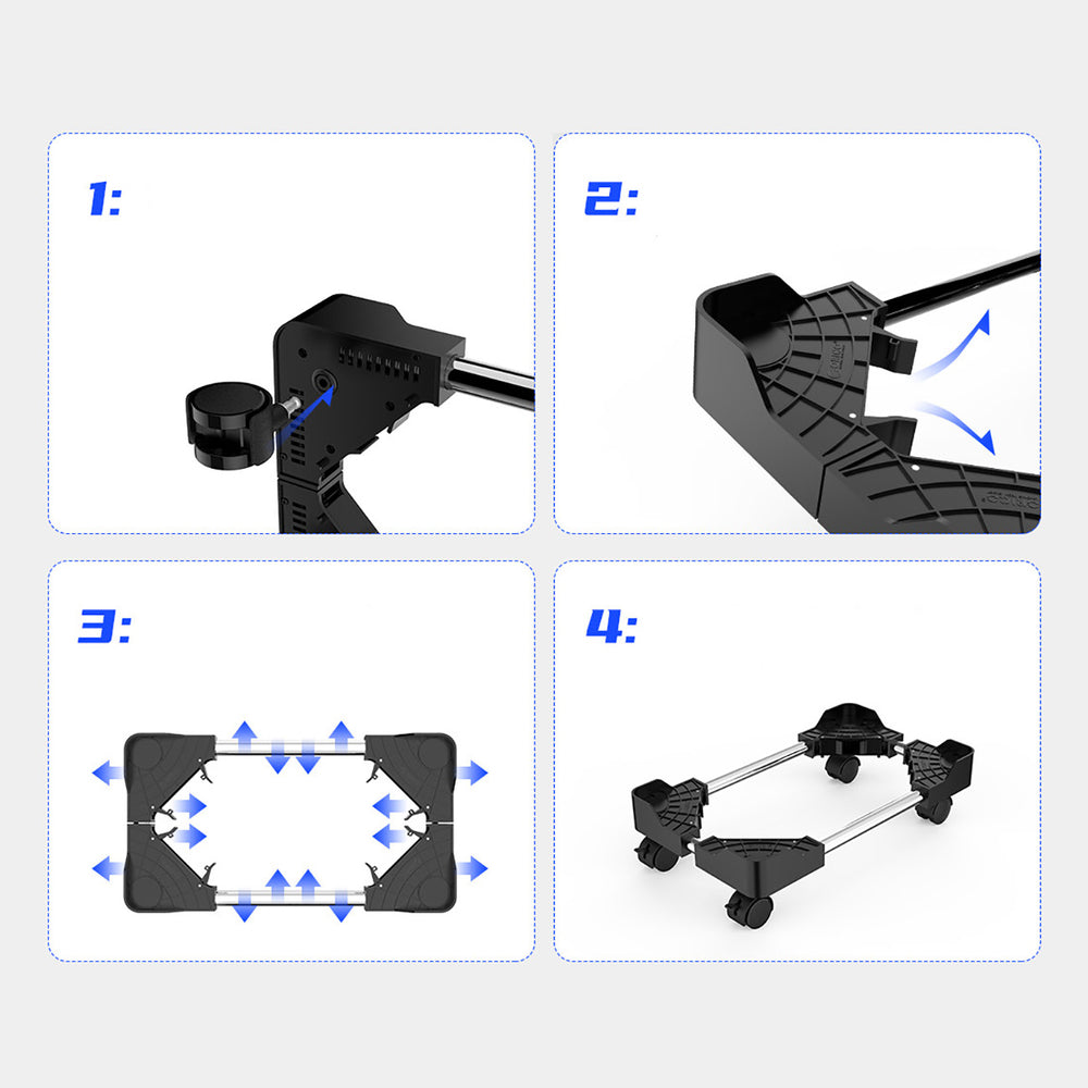 Orico CPB4 Adjustable Computer Stand with Wheels - Black_7