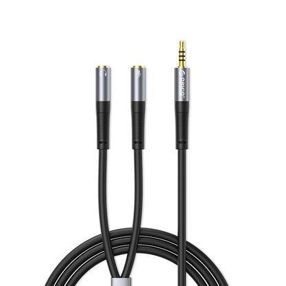 Orico AX2 audio adapter mini jack 3.5 mm headphone and microphone splitter 1 m - black_0