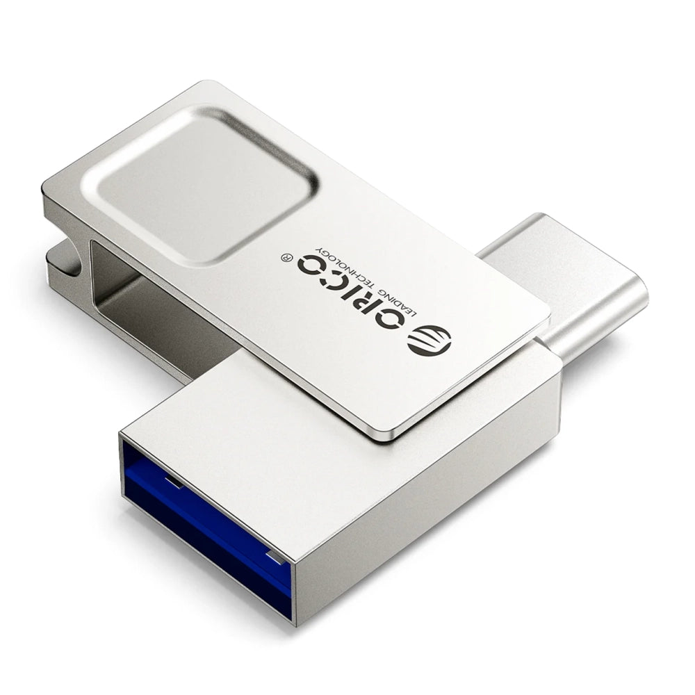 Orico U301 128GB USB-A USB-C USB 3.2 Gen 1 Pendrive - Silver_0