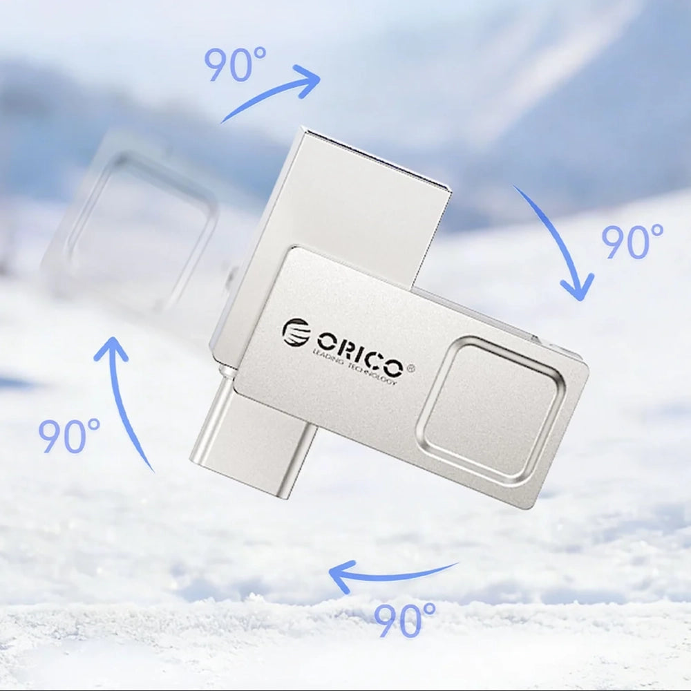 Orico U301 256 GB USB-A USB-C USB 3.2 Gen 1 Pendrive - Silver_4