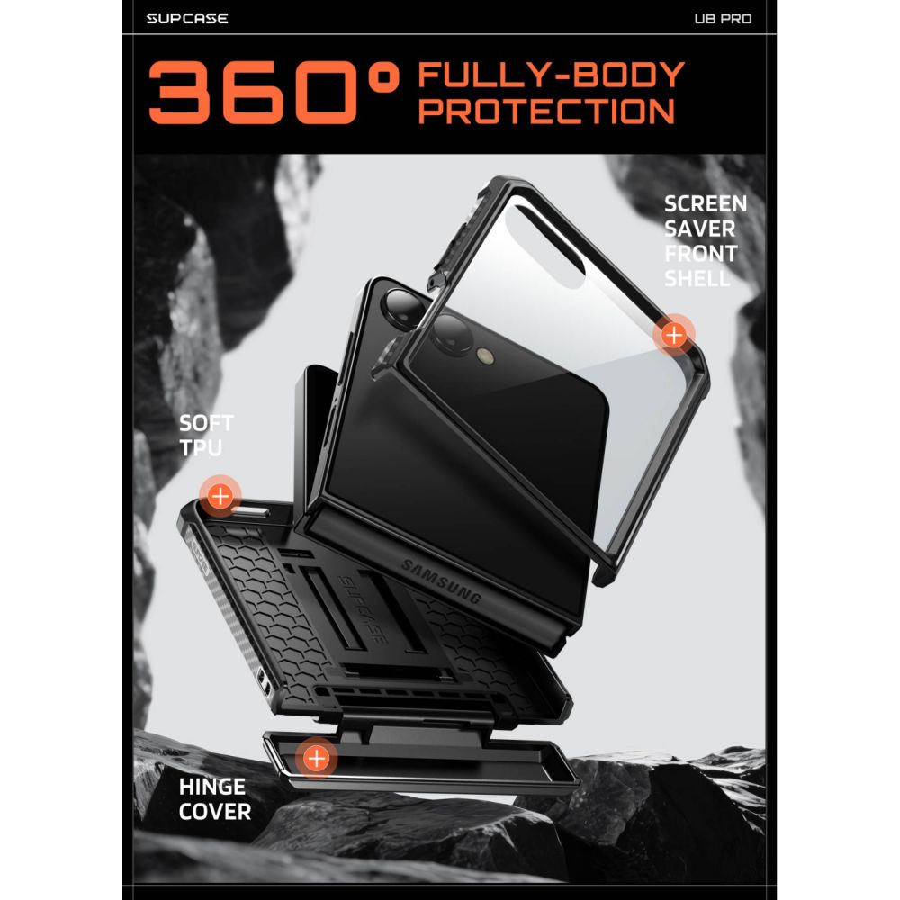Supcase Unicorn Beetle Pro Case for Samsung Galaxy Z Flip 8 - Black_5