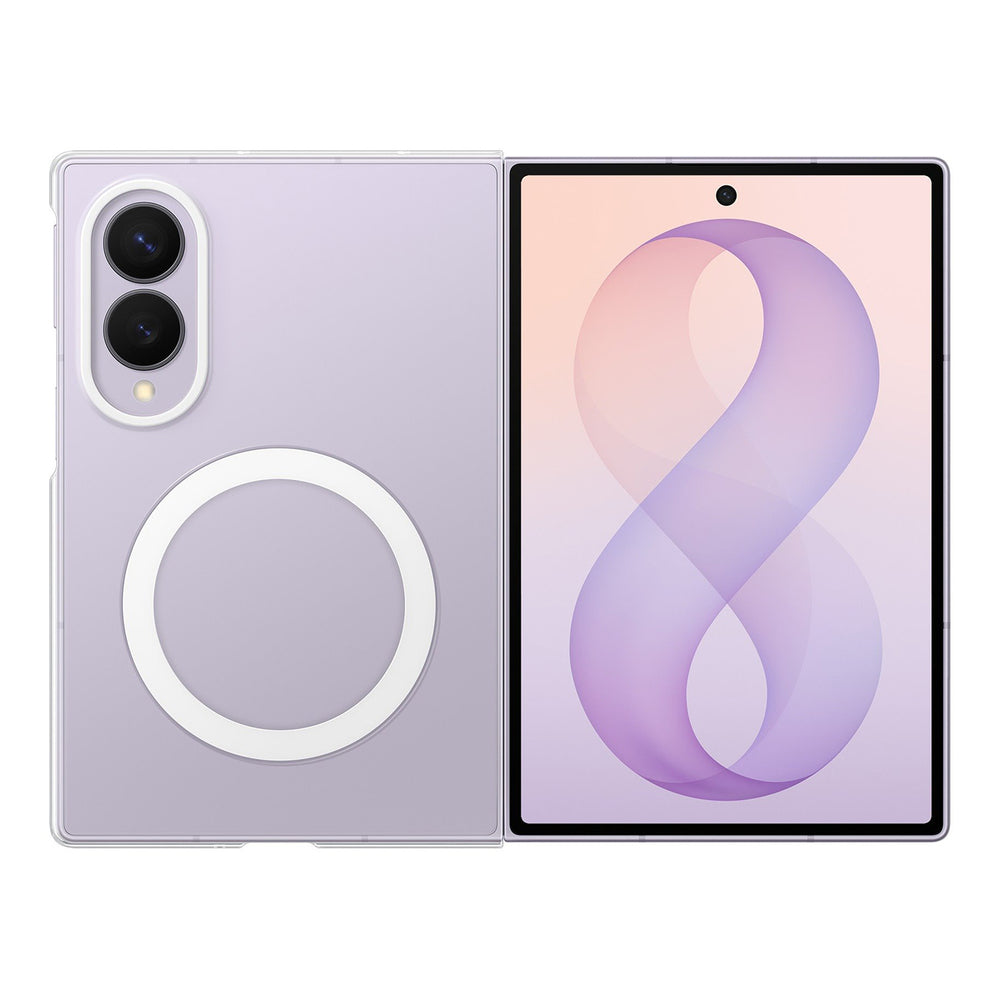 Samsung Clear Magnet Case for Samsung Galaxy Z Fold 8 0.8 mm compatible with MagSafe + 2 pcs. anti-reflective film - transparent_0