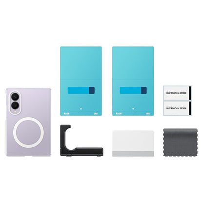 Samsung Clear Magnet Case for Samsung Galaxy Z Fold 8 0.8 mm compatible with MagSafe + 2 pcs. anti-reflective film - transparent_4
