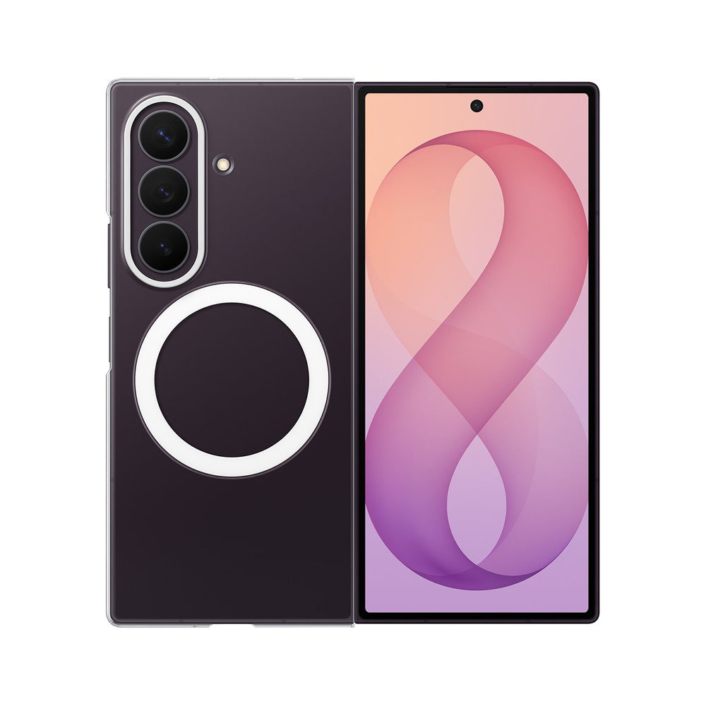 Samsung Clear Magnet Case for Samsung Galaxy Z Fold 8 Ultra 0.8 mm compatible with MagSafe + 2 pcs. anti-reflective film - transparent_0